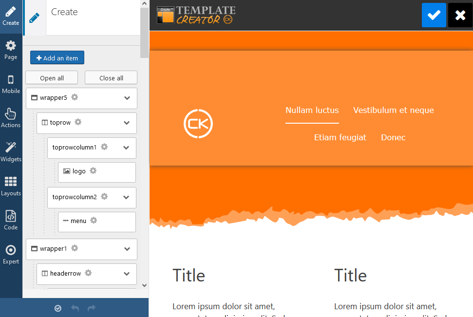 New Template Creator Ck V5 For Joomla And V3 For Wordpress